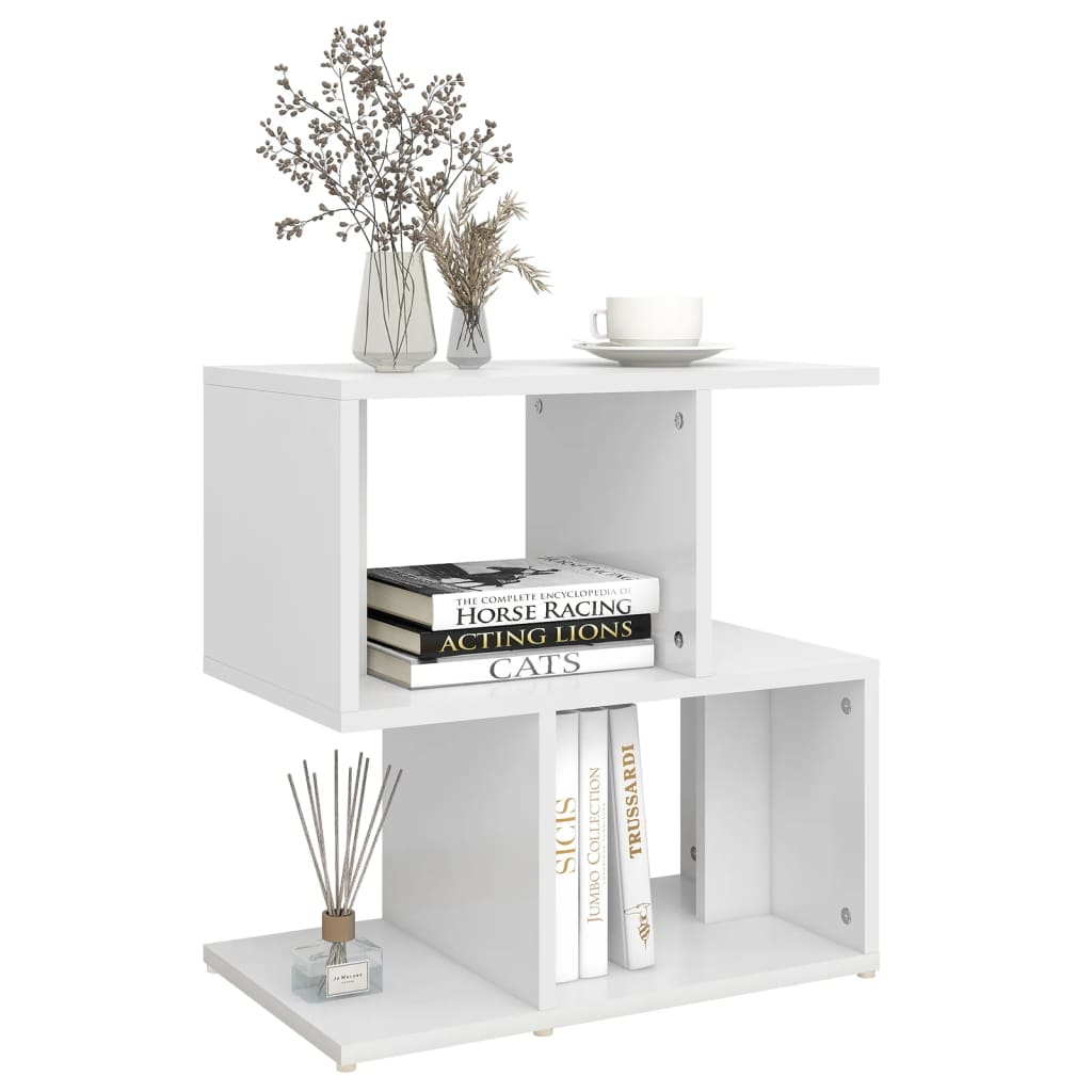 vidaXL Table de chevet blanc 50x30x51,5 cm bois d'ingénierie - 6