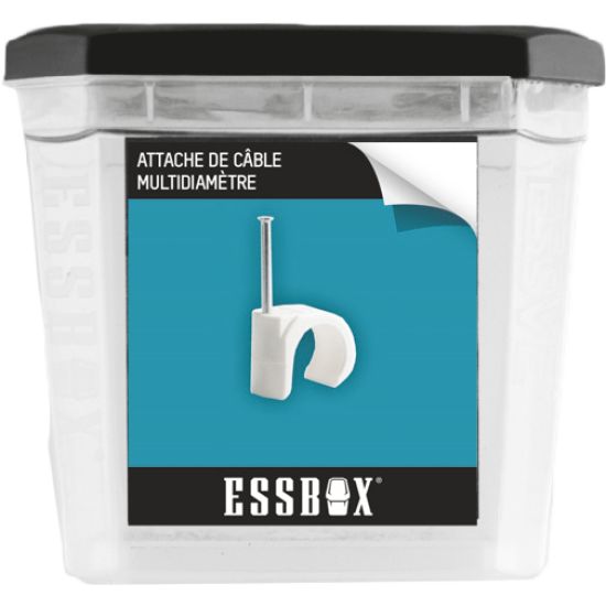 attache câble ESSBOX SCELL-IT à clouer - Boite de 100 - EX-9340140710