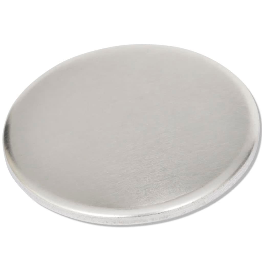Vidaxl Chapas 500 Unidades 25 Mm 25 Mm / Plateado , Leroy Merlin