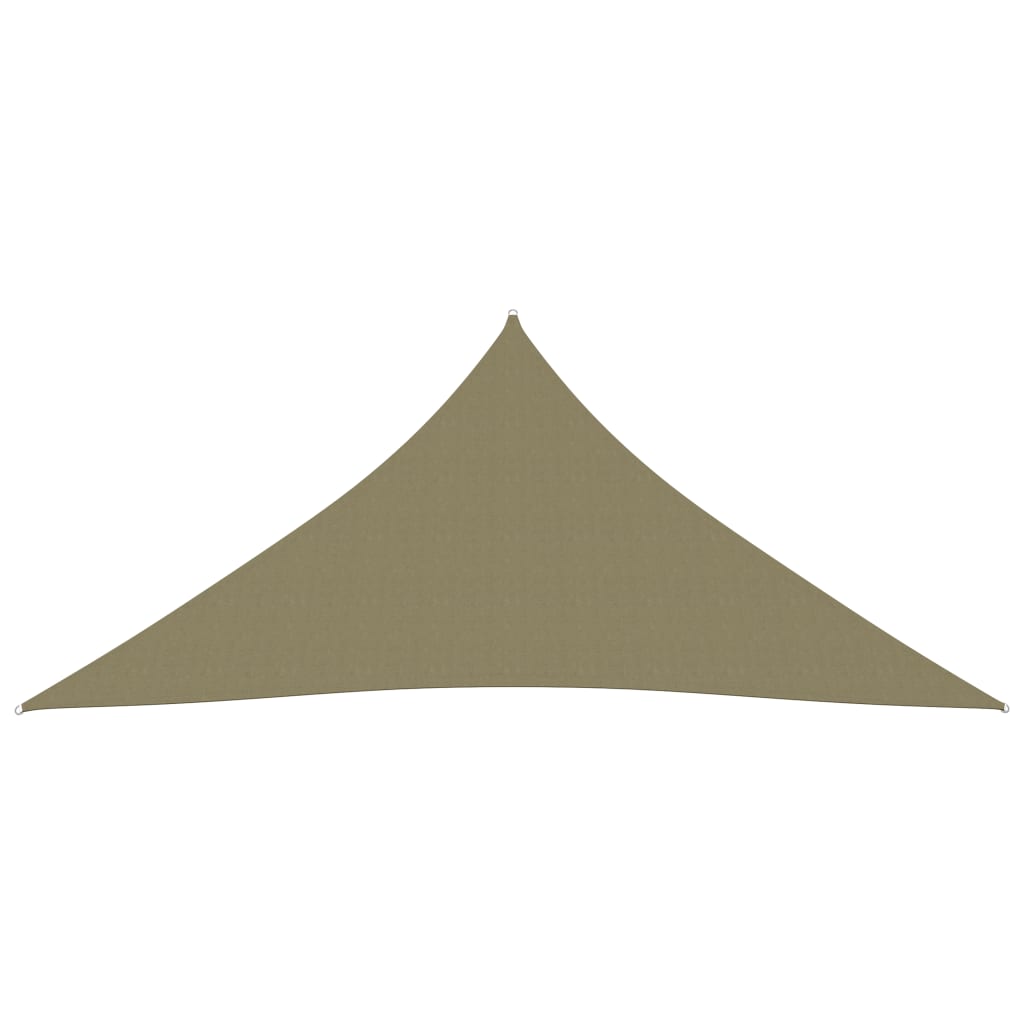 Maison Exclusive - Parasole a Vela Oxford Triangolare 3x3x3 m Beige - 2