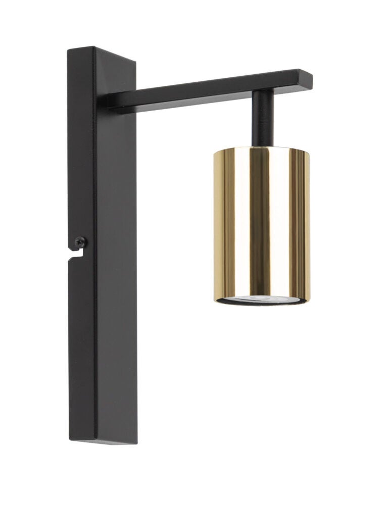 Kinkiet ścienny Vendo czarny-mosiądzowany 1xGU10x12W styl nowoczesny wym: 25 x 5 x 16 cm metal IP20 SIGMA