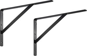 DIYH Supporto Per Mensola A Muro - Staffe Mensole Bianche 50cm - Foto 12