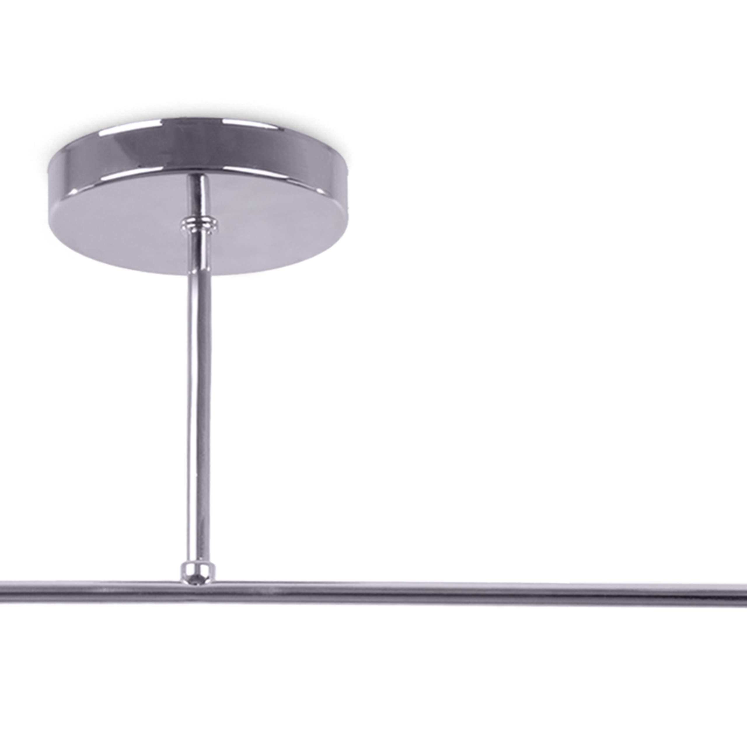 Lampa sufitowa wisząca Austria srebrna glamour 2xE27 klosz kula biała Light Home LH - 4