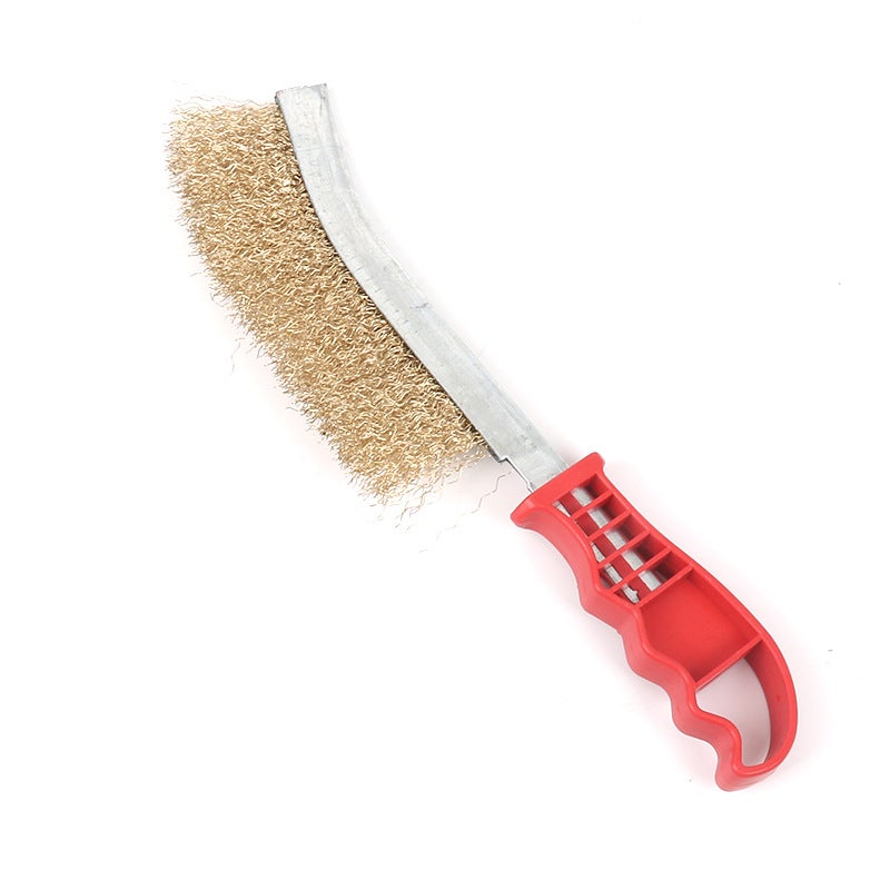 Zestaw 3 wielofunkcyjnych szczotek z drutu stalowego pokrytego miedzią, szczotka do czyszczenia, 23 cm, odporna na zużycie i trwała, odporna na rdzę