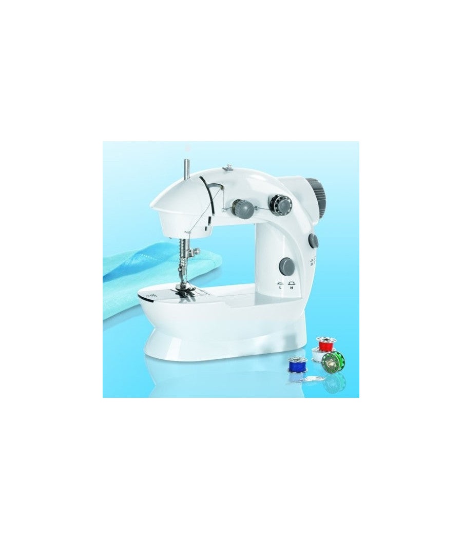 Trade Shop - Mini Macchina Da Cucire Cucitrice Portatile 4 In 1 Da Viaggio Con Pedale Ago - - 3