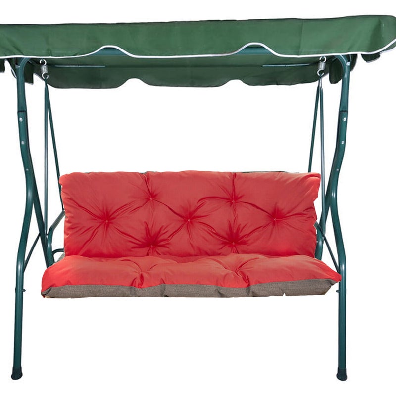 Poduszka ogrodowa na huśtawkę 160x50x50cm poduszka na meble ogrodowe czerwona, poduszka na balkon taras, poducha ogrodowa na ławkę