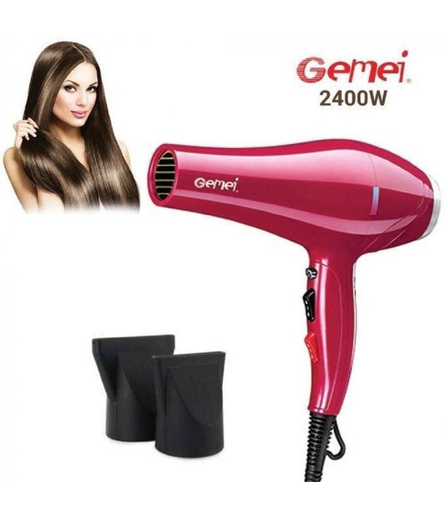 Trade Shop - Asciugacapelli Professionale Phon Gm1753 2400w 2 Velocita' Pulsante Vento Freddo - - 2