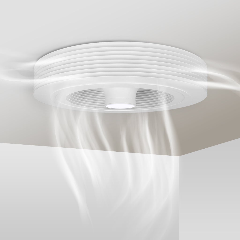 VENTILATEUR DE PLAFOND SANS PALES BLANC EXHALE AVEC LED - 3