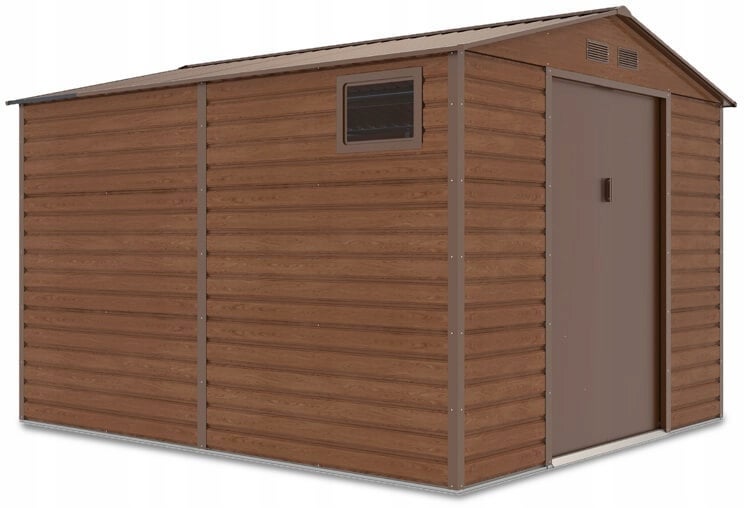 Domek Ogrodowy Narzędziowy na Narzędzia Szopa MONTREAL 277x323cm Metalowy 1 szt