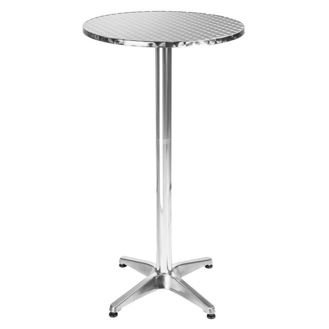 Gaommini Tavolo da Bar in Metallo Tavolo da Bistrot da Pub Rotondo Rosso Tavolo da Cocktail per Cucina Sala da Pranzo Soggiorno, Tavolino da Divano Tavolo Alto - Piccolo Spazio (Size
