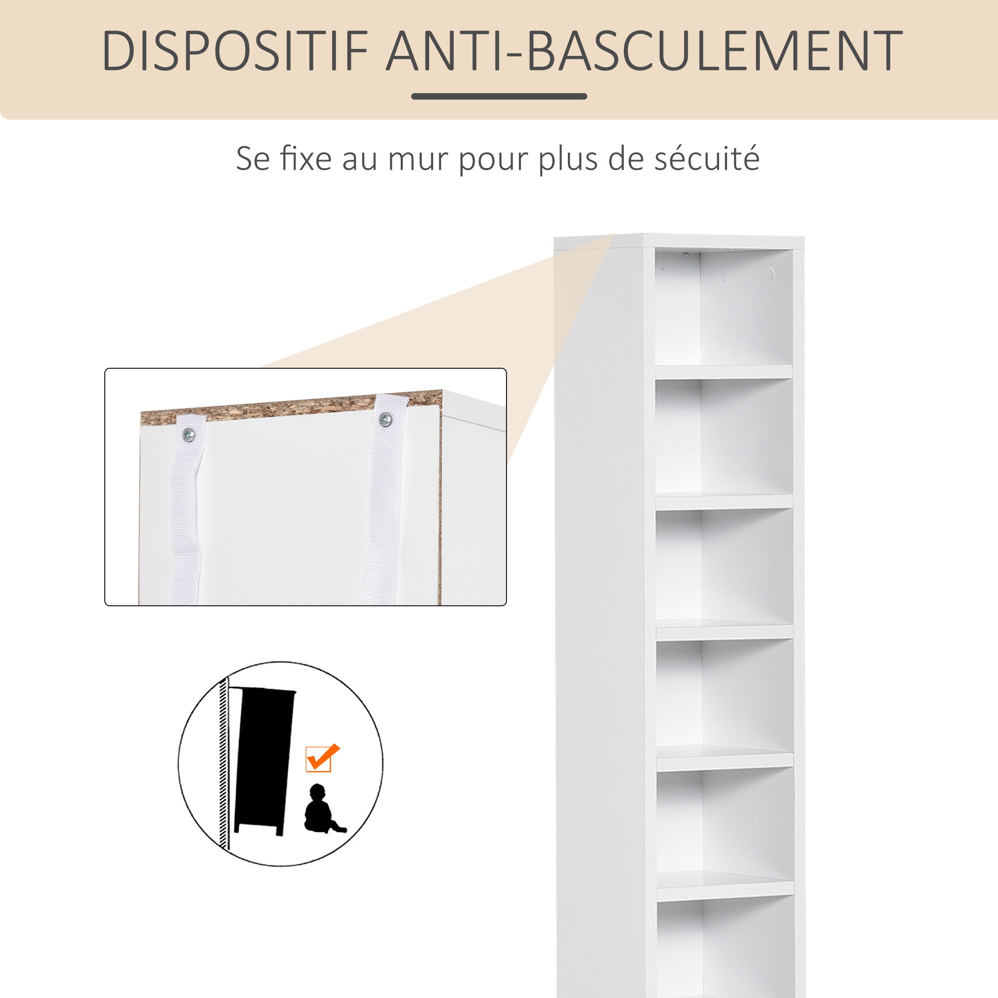 rangement pour cd et dvd Bois HOMCOM - 6