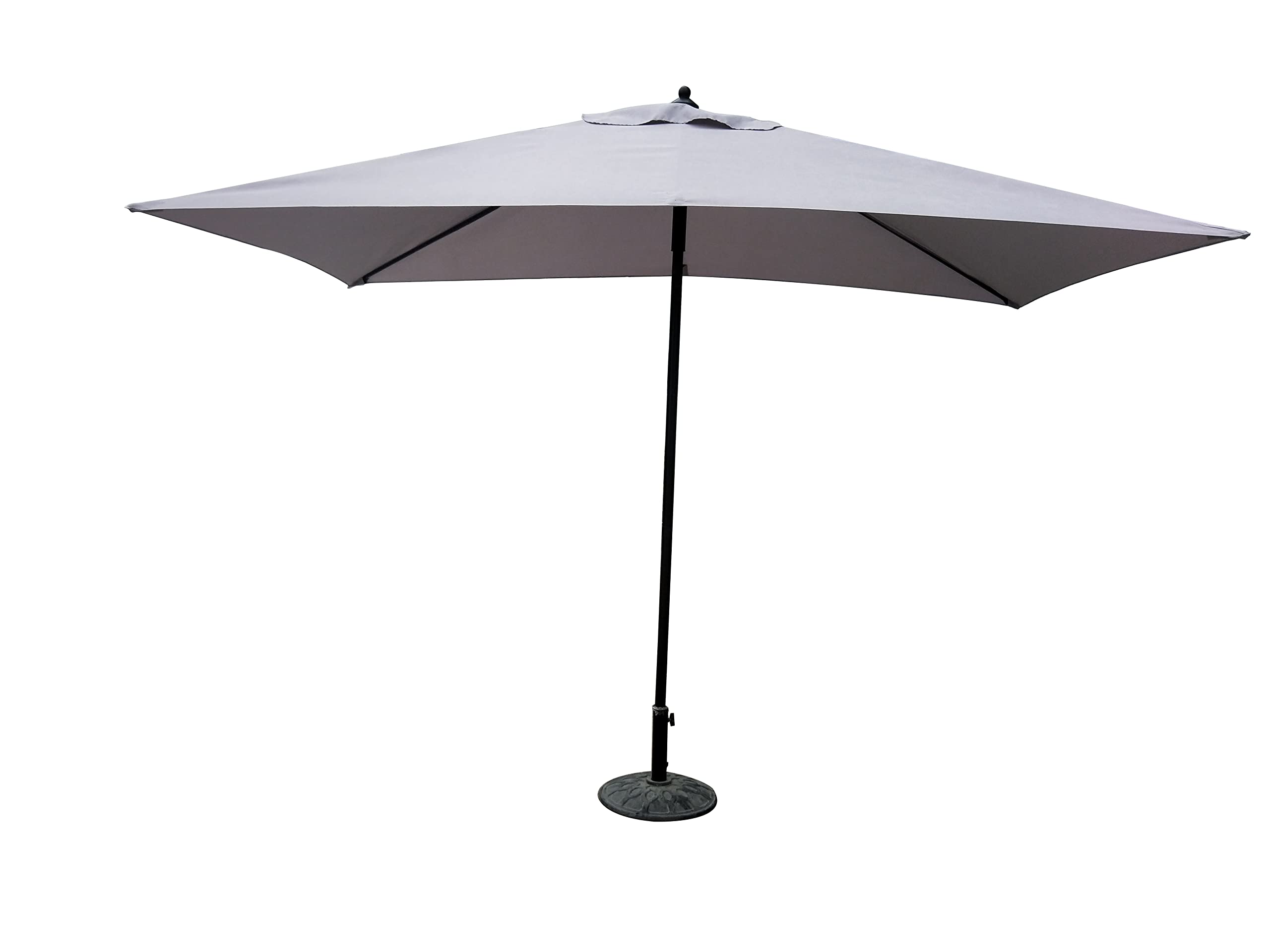 Garden Friend Parapluie push up 2x3x2,48h m gris armature acier - 4