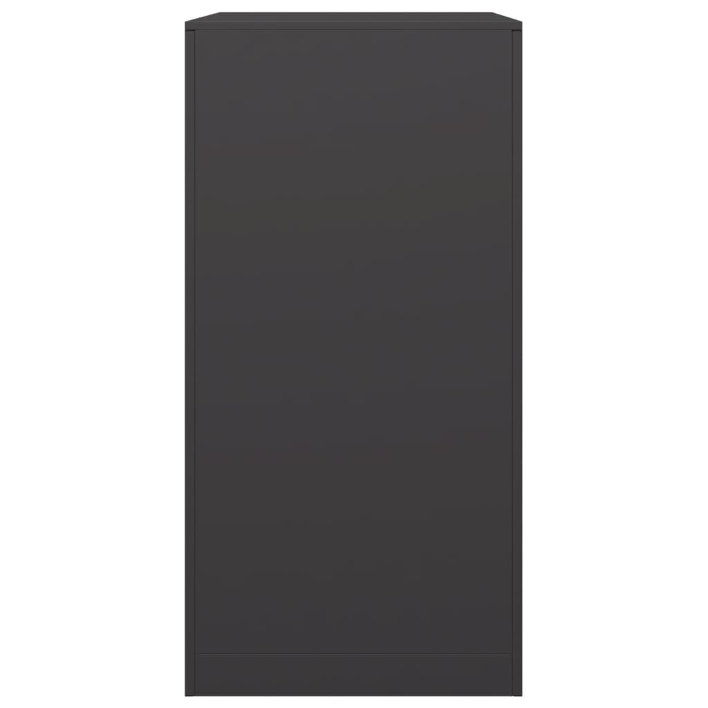 Porte-bûches | Portant de bois de chauffage noir 60x40x80 cm acier CFW275783 - 5