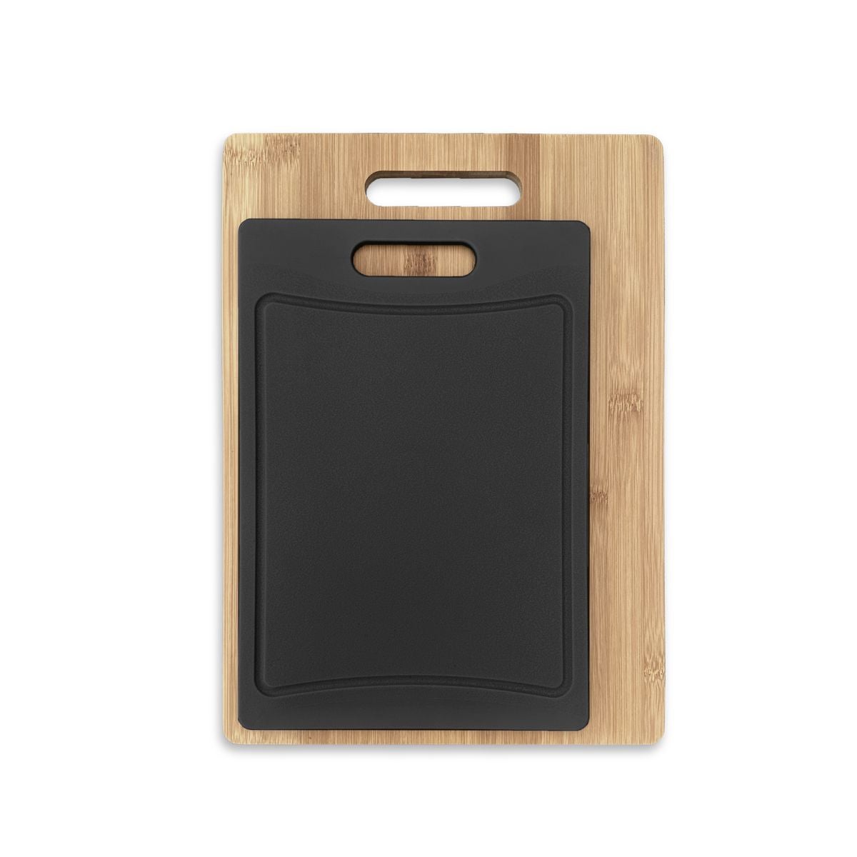 Lot De 2 Plateaux En Bois Noir - 32 X 20 X 2 Cm - Pour Apéritif, Thé, Café, Rangement Bijoux - Style Minimaliste