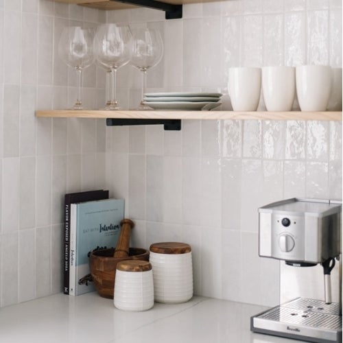 Faïence Effet Zellige Blanc ARTISAN 6.5x20 White