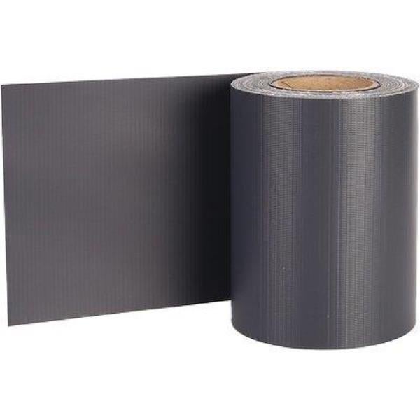 Fascia Strisce PVC frangivista ringhiera balcone cancello colore Antracite cm 19 x 35 mt con clip - Sa.Fa Commerce - 3