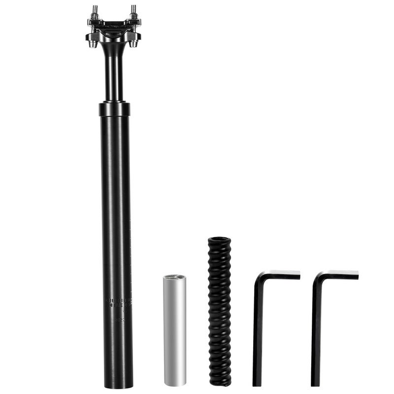 Tiges De Selle Pour VéLo Suspension de vélo tige de selle amortissement tige de selle vtt VTT Absorption des chocs tube de selle 27.2/28.6/30.9/31.6/33.9/34.9 × 400mm Tige De Selle Suspendue(34.9mm