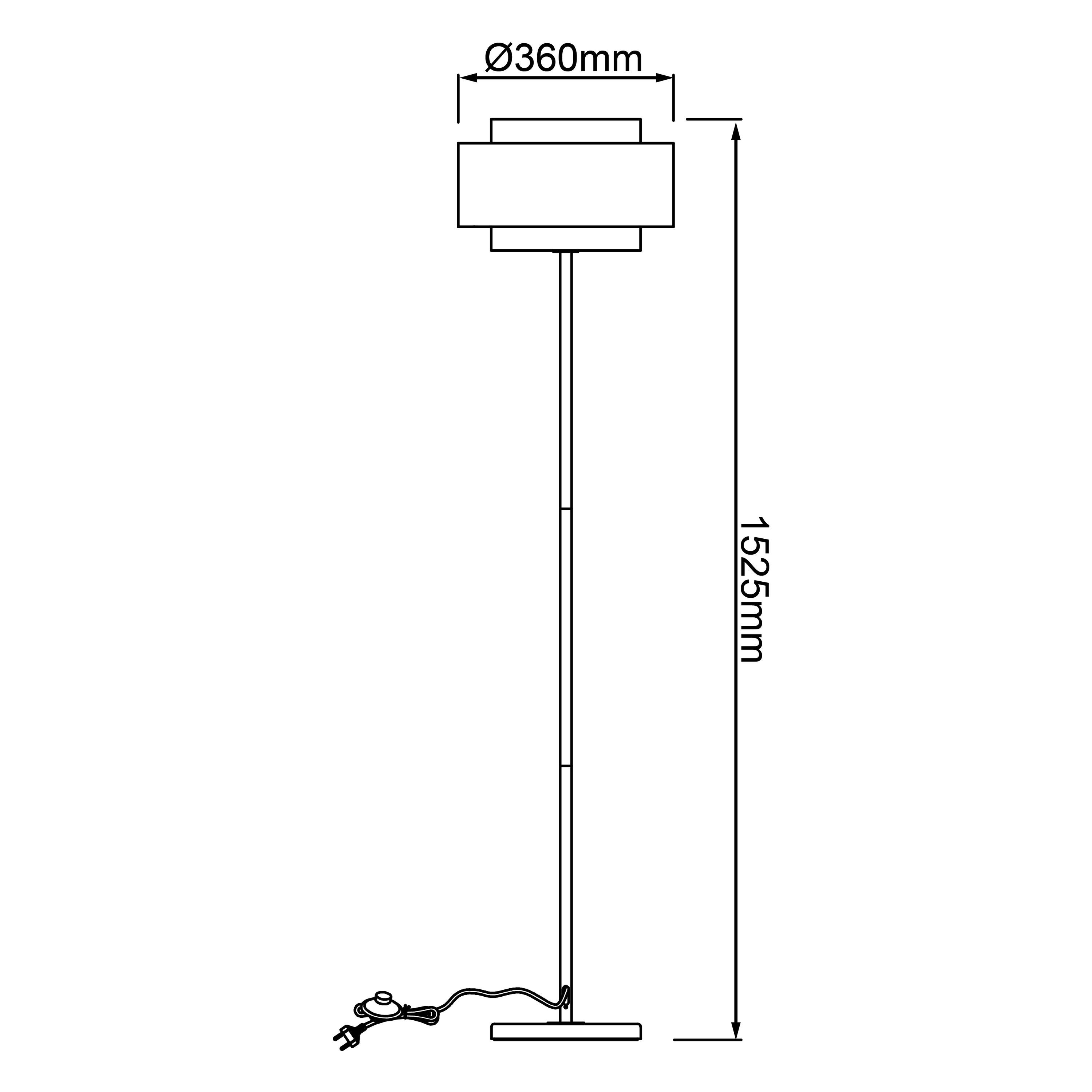 Brilliant Lamp Punto LED zewnętrzna lampa stołowa 26cm biały/czarny aluminium czarny - 5