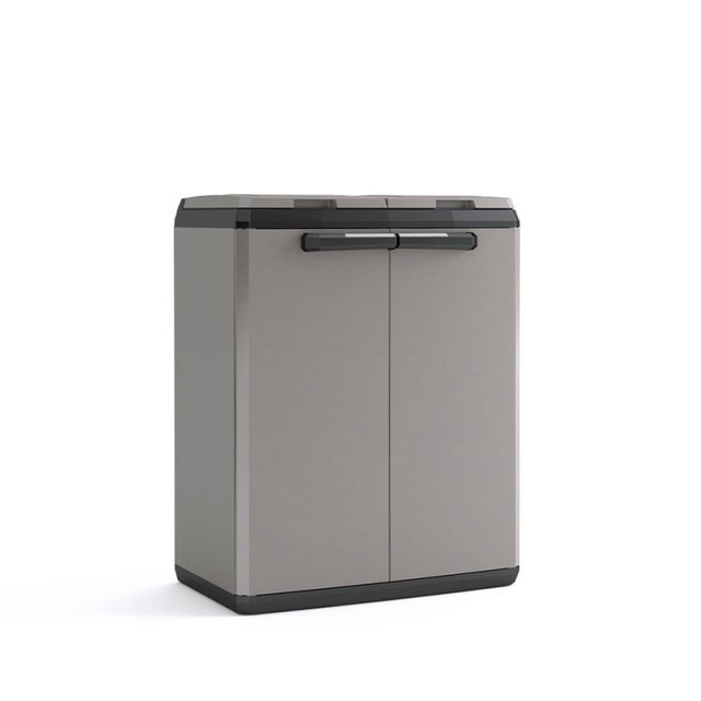 Mobile armadio raccolta differenziata 2 sacchi rifiuti Split Basic Keter