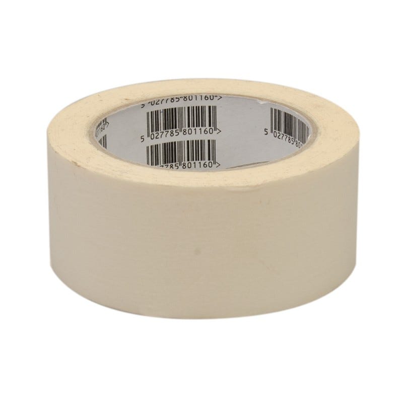 Lot de 9 rubans adhésifs de masquage en papier crêpe 25 mm x 50 m Lot de 9 rubans adhésifs de masquage en papier crêpe 25 mm x 50 m