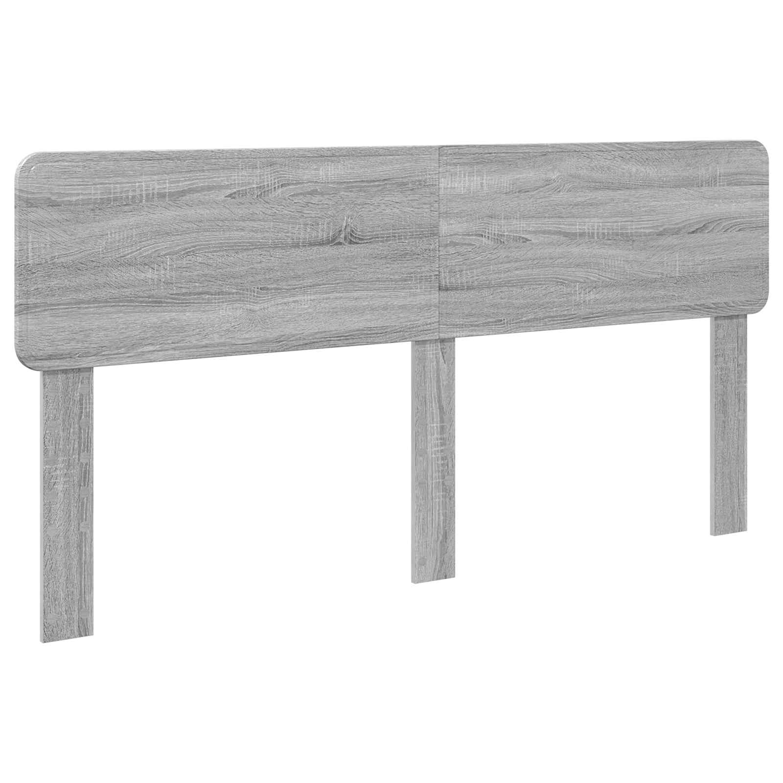 Lit de rangement gris 180 x 200 cm en panneau de bois - 7