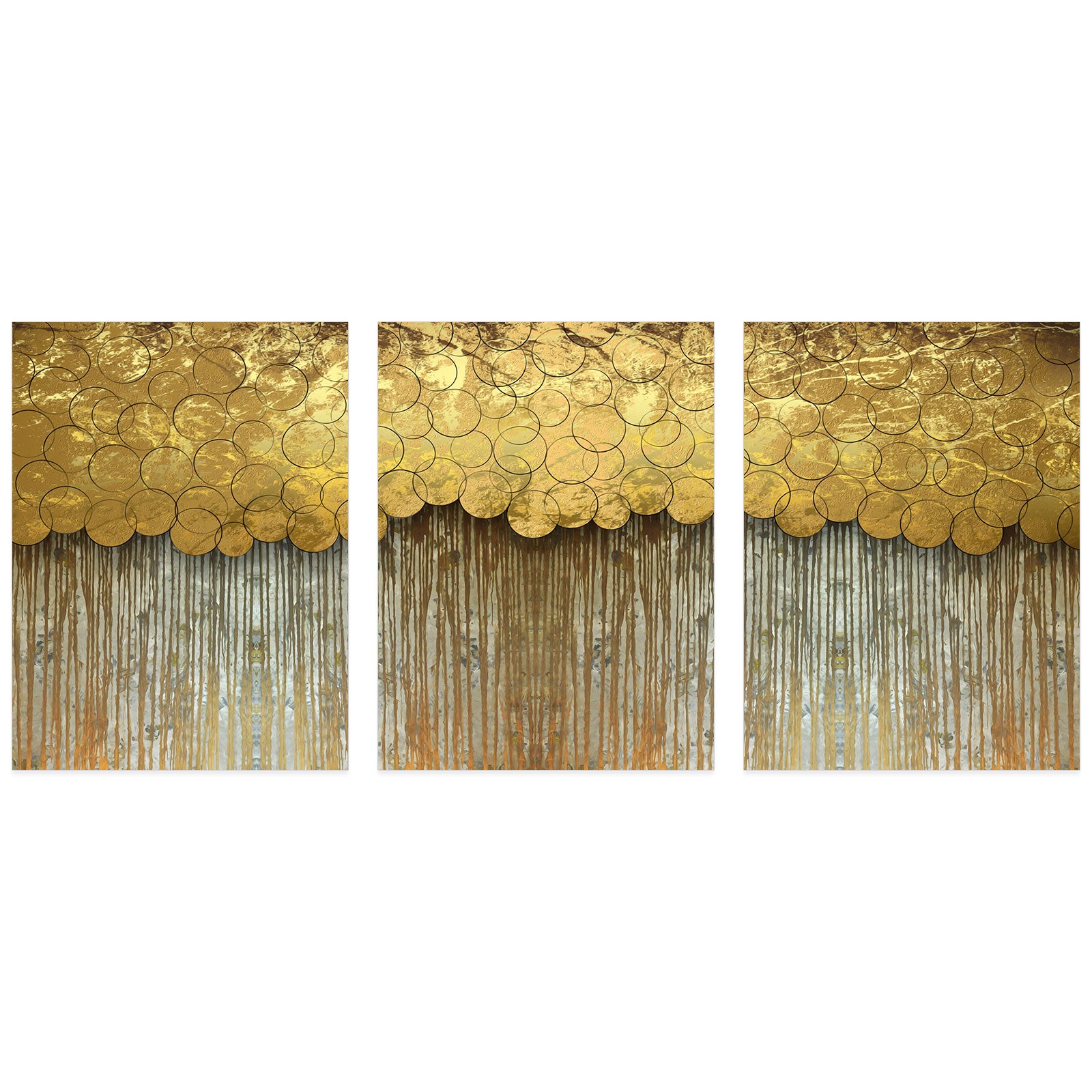 Lot de 3 Affiches / Posters Triptyque - Design 3617681309369 - Bordure noire - 3 Affiches - 21x29,7 cm (Cadres non fournis) - 2