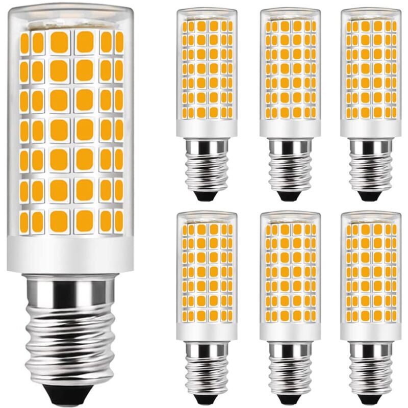 Zestaw 6 Żarówek E14 9W LED odpowiednik Żarówki Halogenowej 75W - Biały Ciepły 3000K - Nieściemnialna - AC 220-240V