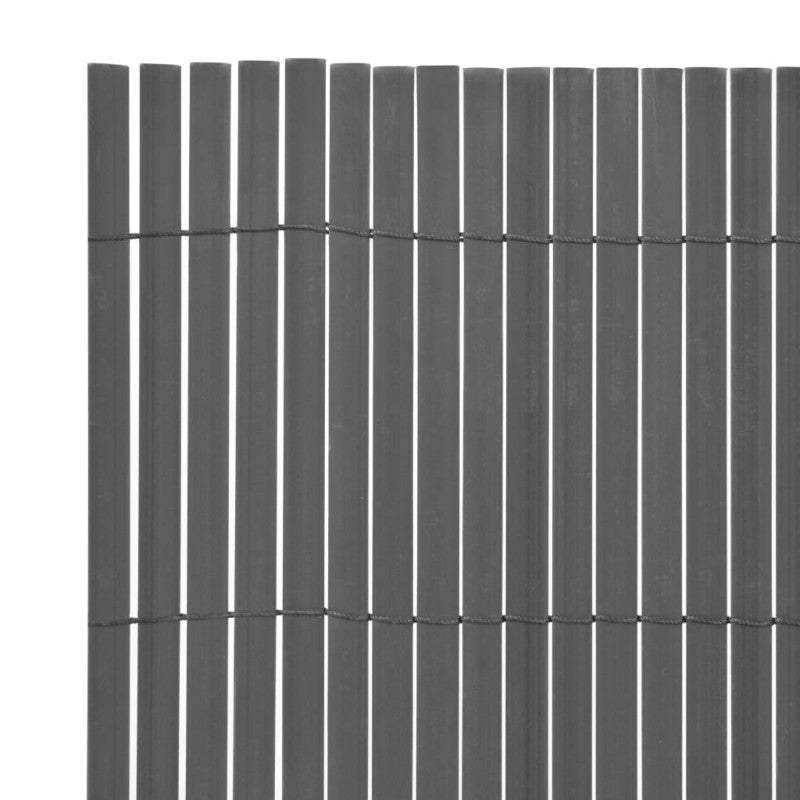 Cerca de jardim dupla face PVC 90 x 500 cm cinza - 3