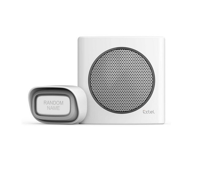 Timbre inalámbrico, alcance 200m. 6 timbres diBi Flash Soft, blanco ...