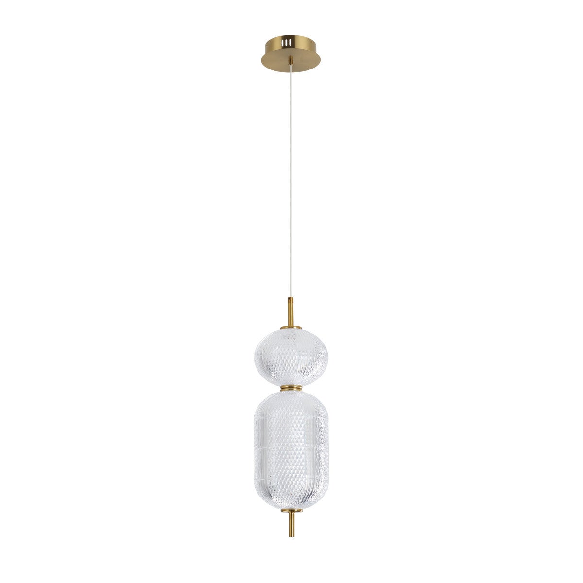 Lampa wisząca CORADO LED 15W Ciepła biel 1647lm złota wym: 153 x 15 x 15 cm Italux