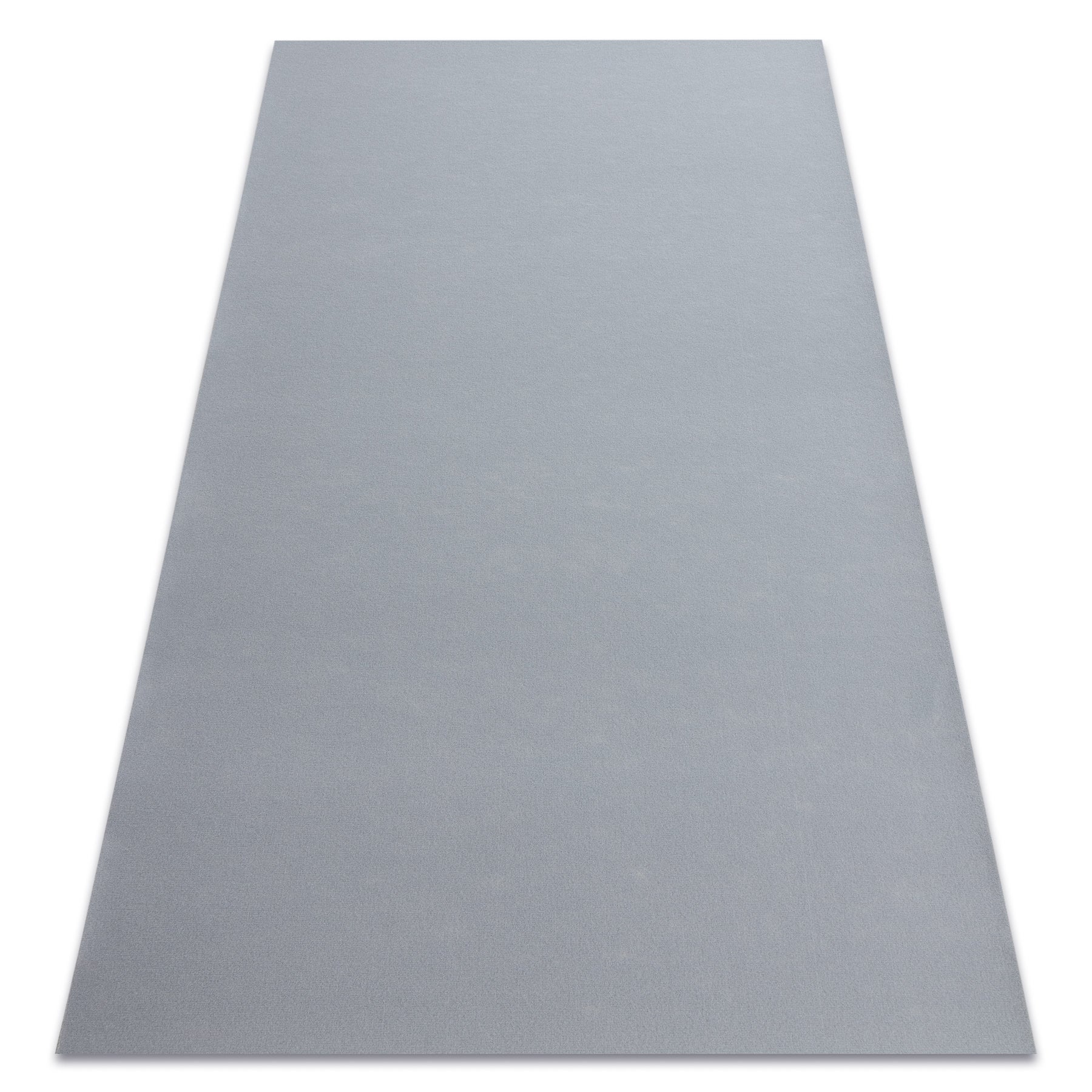 Alfombra con refuerzo de goma rumba un solo color gris 80x100 cm