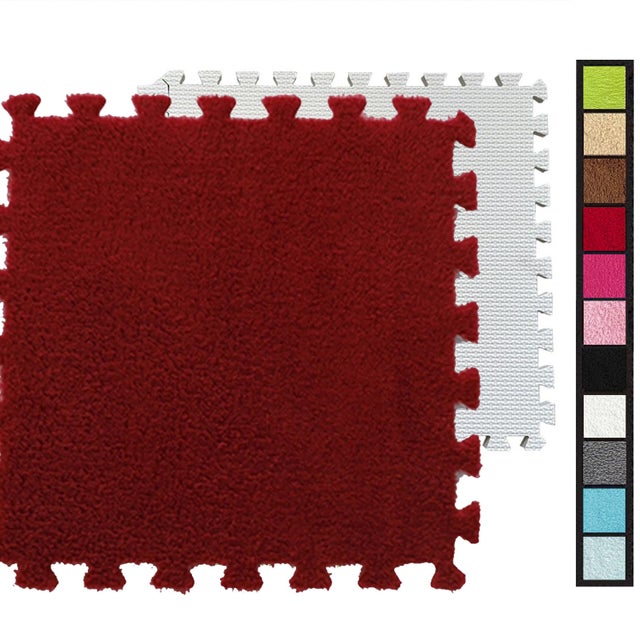 Lot de 16 tapis de sol carrés en mousse emboîtables pour décoration de salon, chambre à coucher (gris) - 30 x 30 cm Lot de 16 tapis de sol carrés en mousse emboîtables pour décoration de salon, chambre à coucher (gris) - 30 x 30 cm