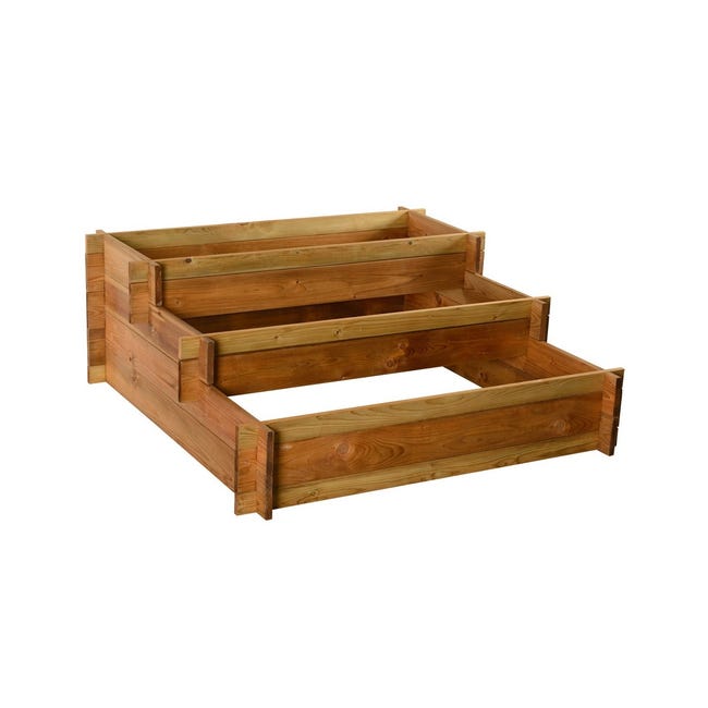 Fioriera Rialzata Da Balcone XL 120x40x80cm - Legno Di Abete Con Pellicola, Per Orto E Fiori - Foto 5