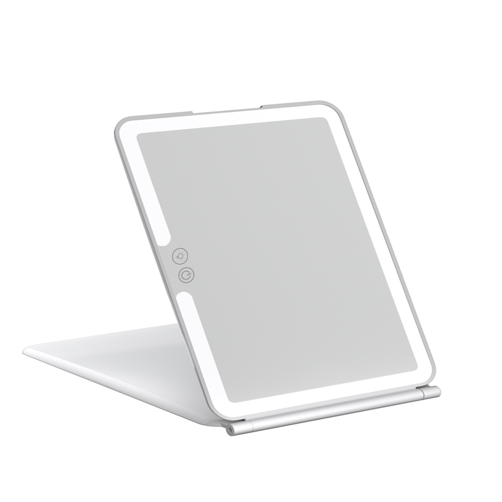 Miroir De Trousse De Maquillage – Miroir De Maquillage Portable Éclairé Par LED Avec Plein Écran, Batterie Rechargeable, Éclairage Tricolore À Température Réglable Du 39,47 € | DHgate