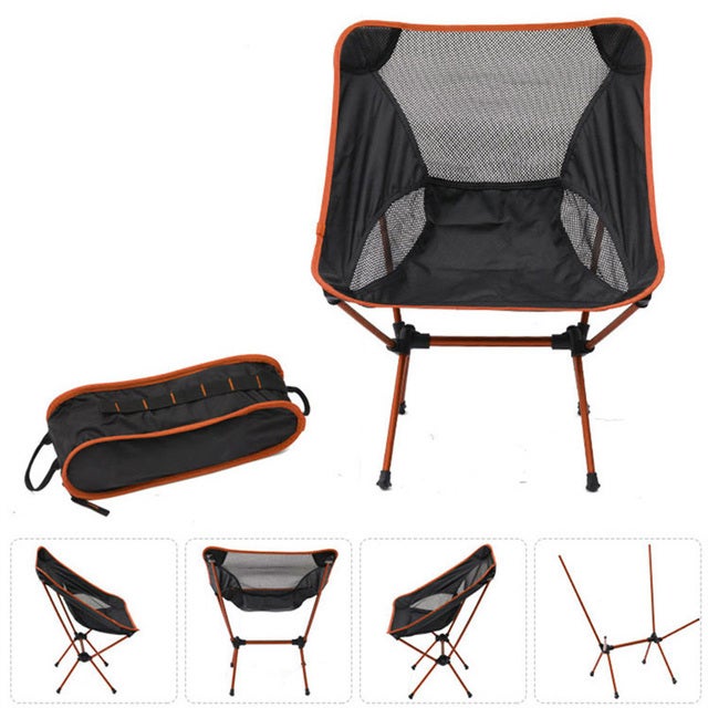 Silla Portátil Para Acampar Al Aire Libre, Silla Plegable Con Respaldo Multifuncional, Taburete De Pesca Para Viajes Al Aire Libre, Picnic, Senderismo Y Pesca | En Línea