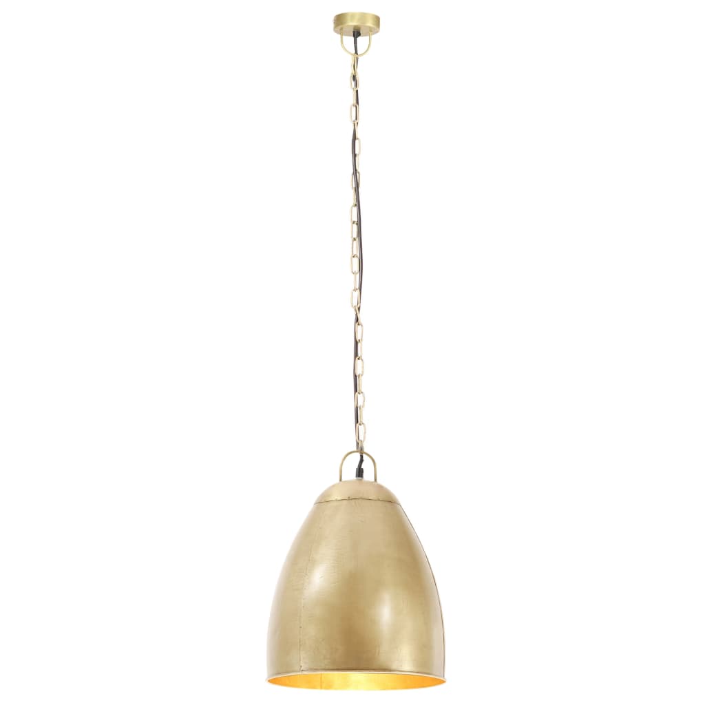 Lampe suspendue industrielle 25 W Laiton Rond 32 cm E27 vidaXL - 5