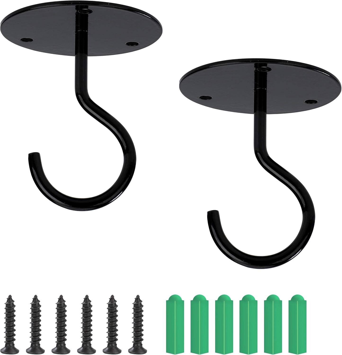 Gancho de techo con montaje atornillado para colgar lámparas