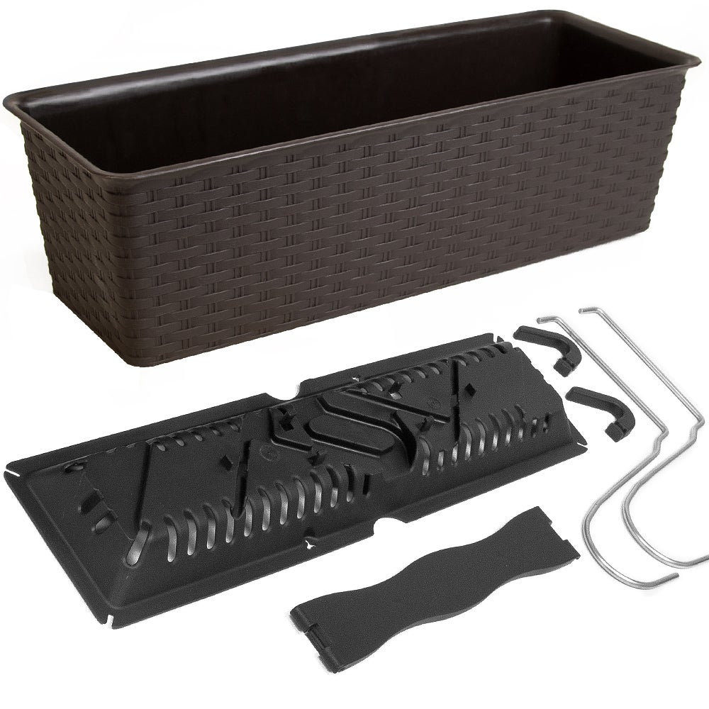 Doniczka RATOLLA CASE PW - antracytowy DRL500PW-S433 Prosperplast