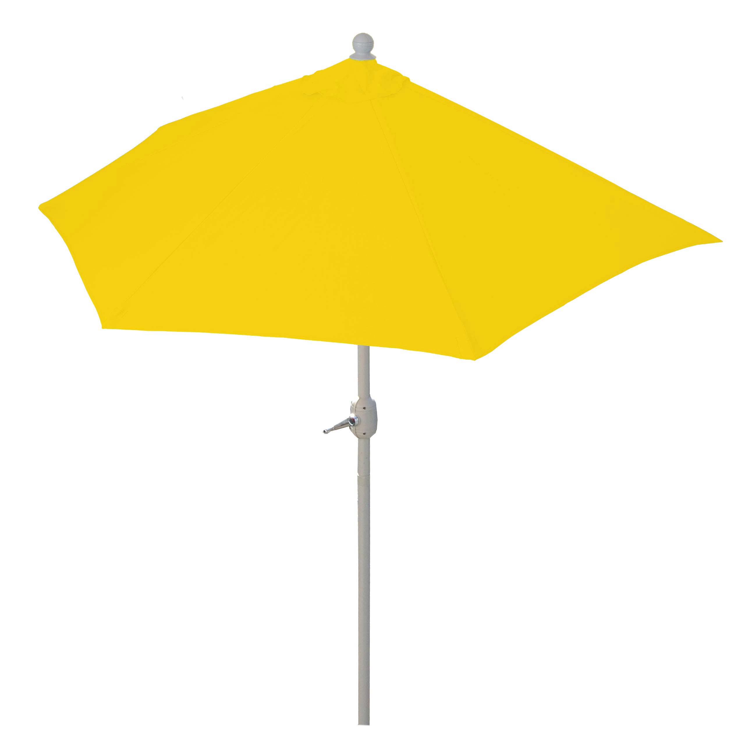 Parla parasol półokrągły, parasol balkonowy, UV 50+ poliester/aluminium 3kg ~ 270cm żółty bez stojaka