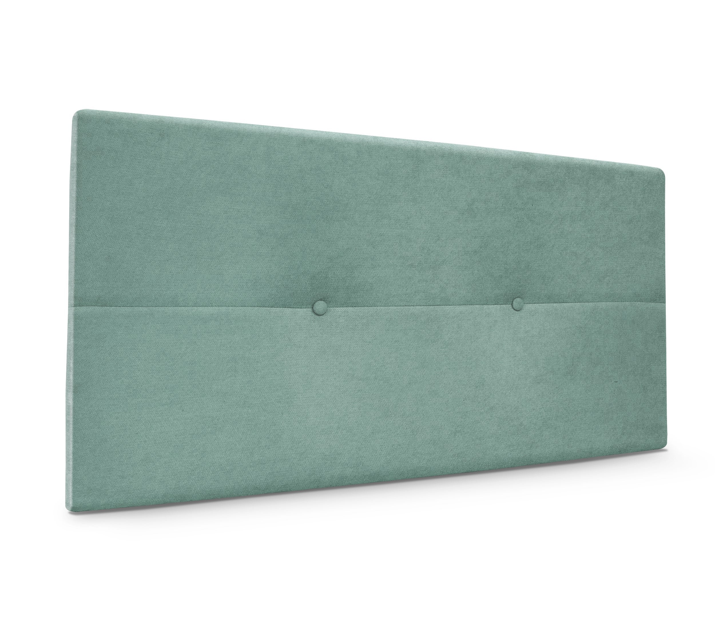 Dhome cabecero de tela aqualine con botones 95x50cm camas 90 - verde agua