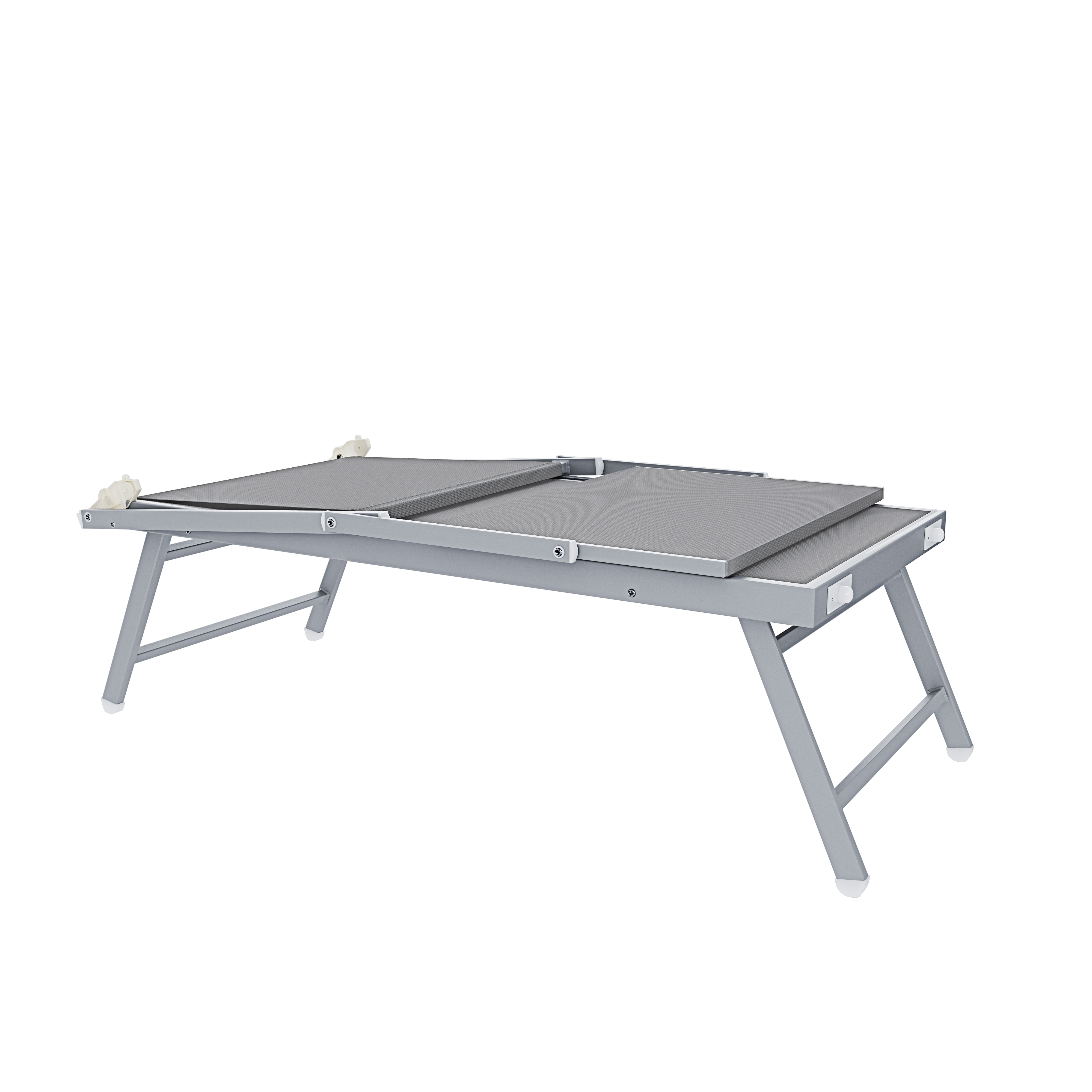 Coppia Di Lettini Grigio Prendisole Pieghevole Professionale In Alluminio Tettuccio Orientabile Tettino Parasole Sdraio Lettino 182 x 60 x 38 cm - 4