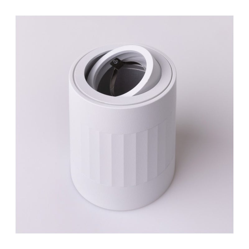 Reflektor sufitowy spot natynkowy Spot okrągły biały 1xGU10x35W wym: 10 x 8 x 8 cm aluminium Ecolight