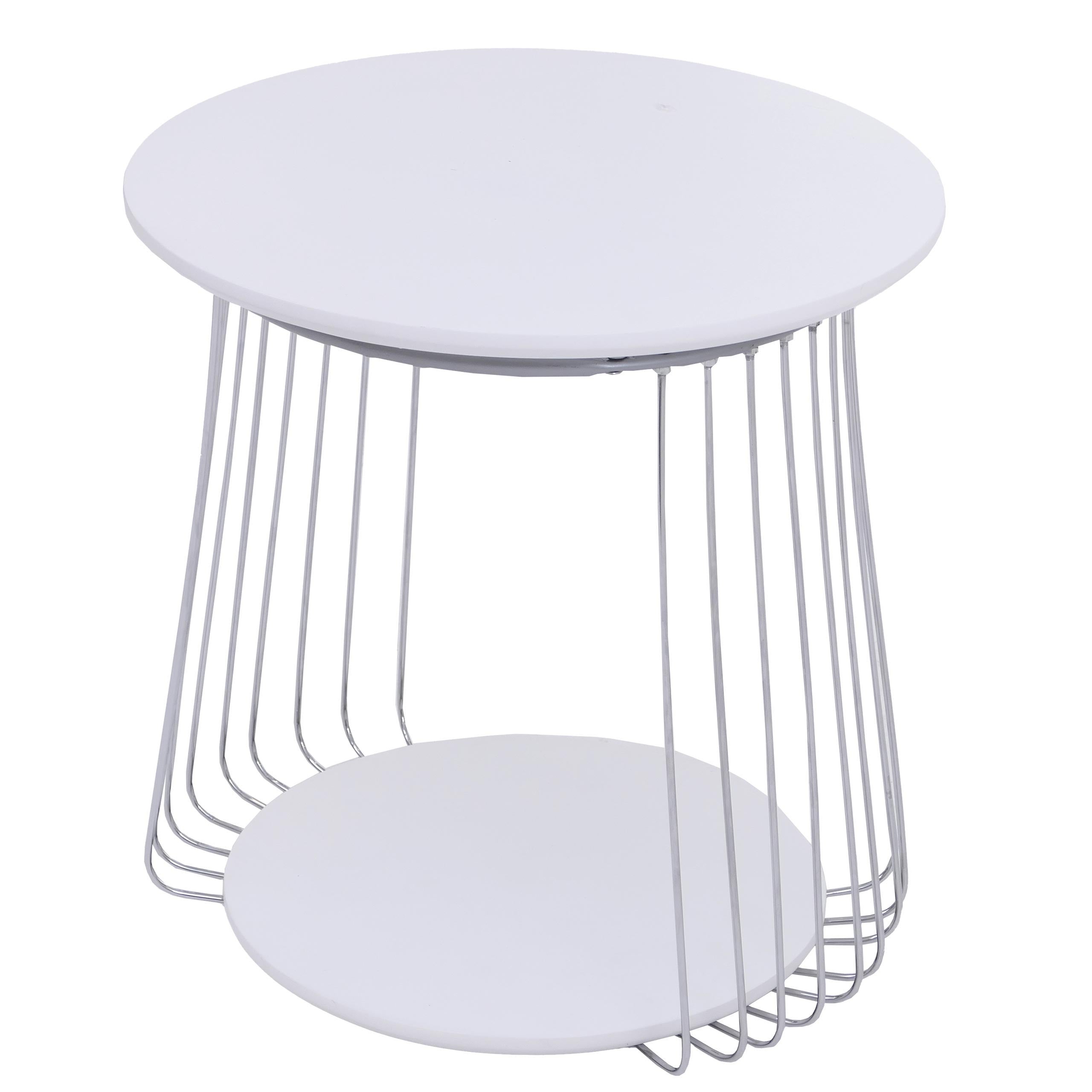 Tavolino rotondo basso in legno marrone, Giorgetti | Deesup