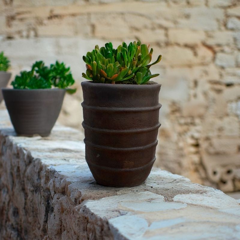 Pot décoratif en fibre de ciment Anzel Corten - L - 3
