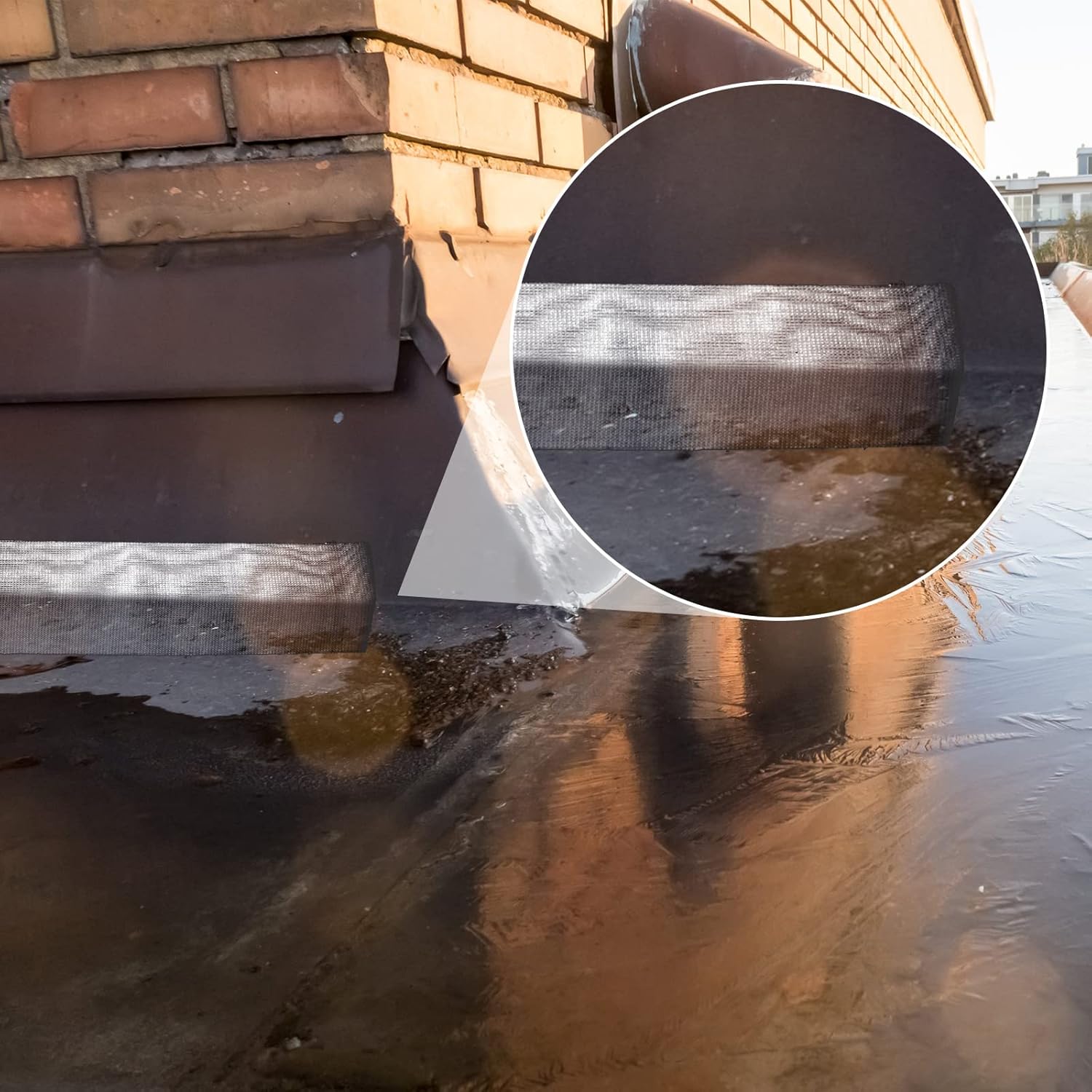 Ruban Adhésif en Tissu Polyester Imperméable 10cmX30M, Membrane Anti-fissures Résistante aux UV pour Réparation Toiture et Cloisons Sèches - 3