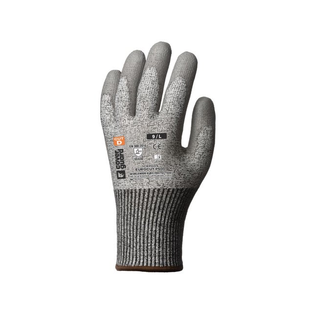 Gants EUROCUT P500 HPPE cut D paume enduite PU gris +cav - Coverguard - Taille 2XL-11