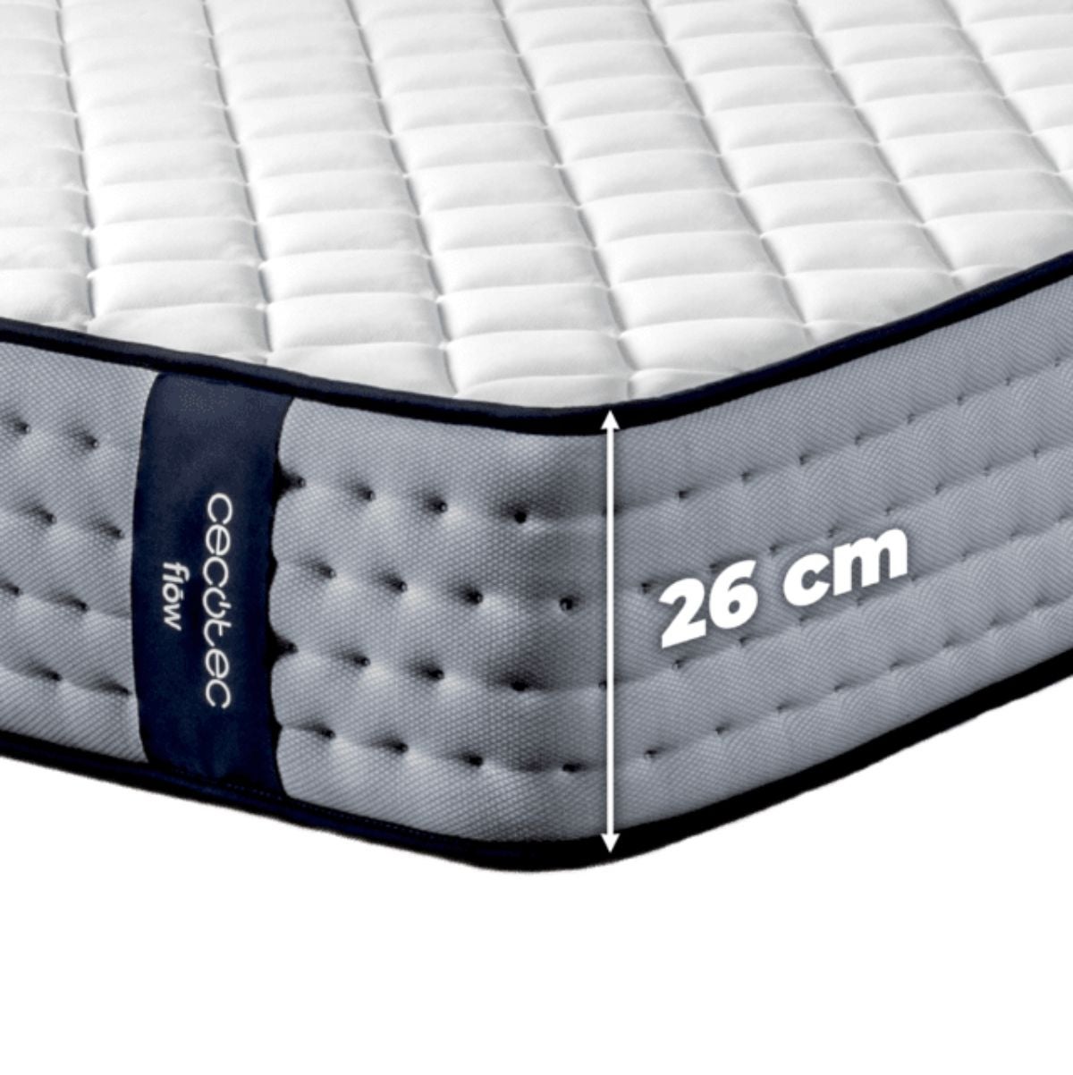 Colchón híbrido Cecotec Flow 6700 Hybrid 7 zonas blanco 26 cm - 4
