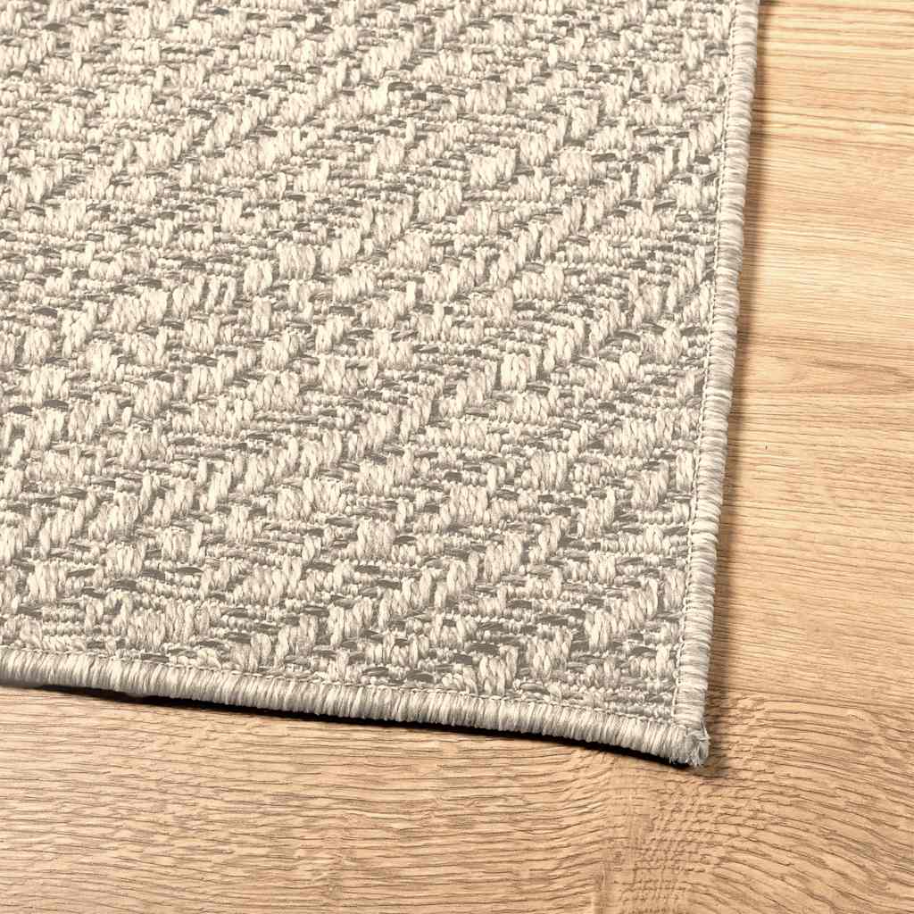 Tapis Salon | Tapis ZIZUR crème 120x120 cm aspect de jute intérieur extérieur CFW168274 - 8