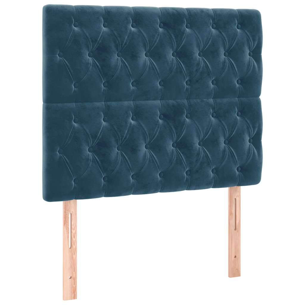 Sommier à lattes avec matelas, bleu foncé, 100x200 cm - 6