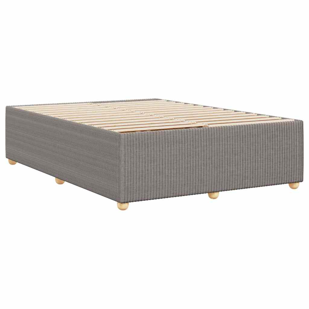 Cadre de lit sans matelas taupe 160 x 200 cm tissu - 6